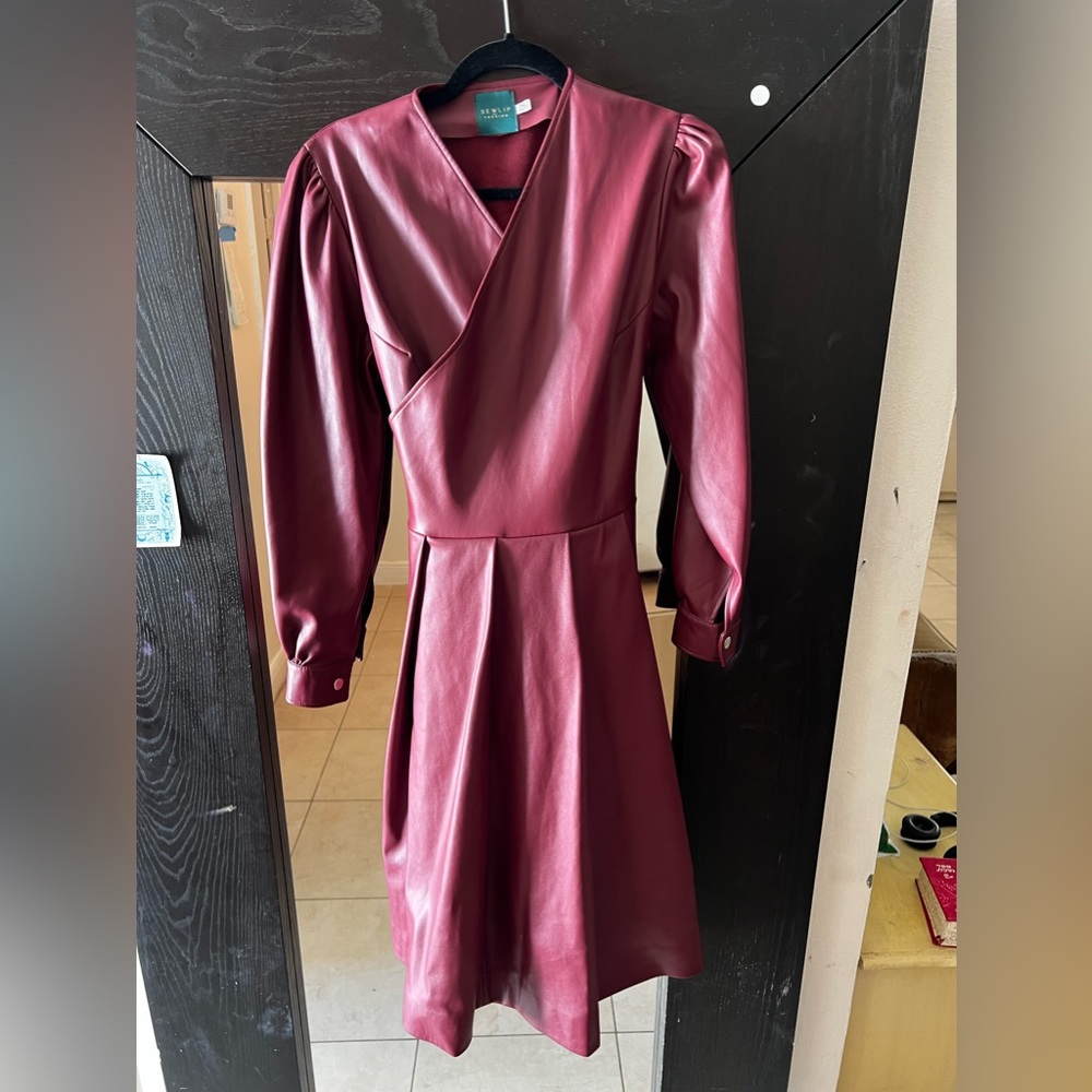 Leather dress